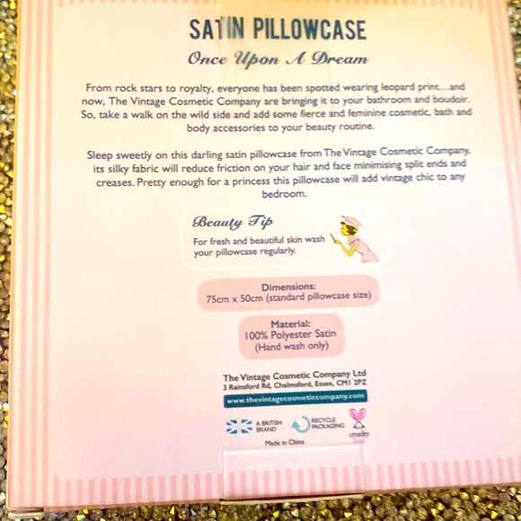 Leopard Pink Satin Pillowcase - Picture 2 of 3